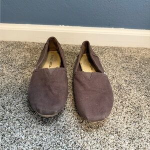 Toms Chocolate Canvas Slip-Ons